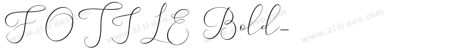 FOTILE3 Bold字体转换